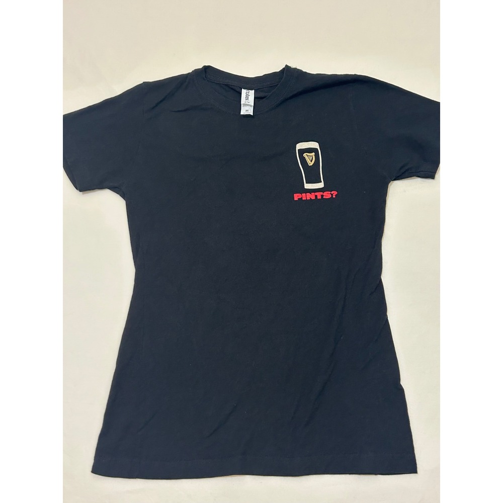 Guinness‎ Cheeky Pint Graphic T-Shirt Black Tultex Mens Medium
